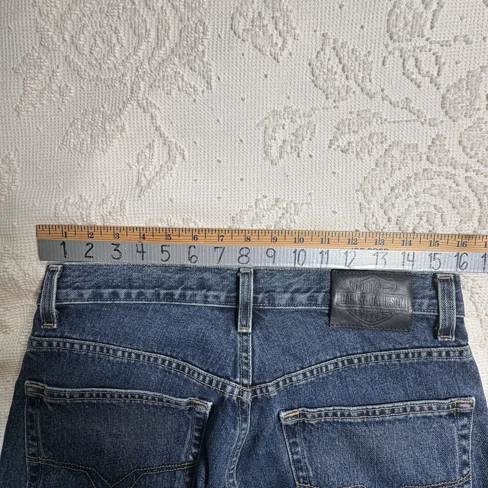 Harley Davidson Men's Jeans 32 X 34 Traditional Fit Relaxed Straight Leg